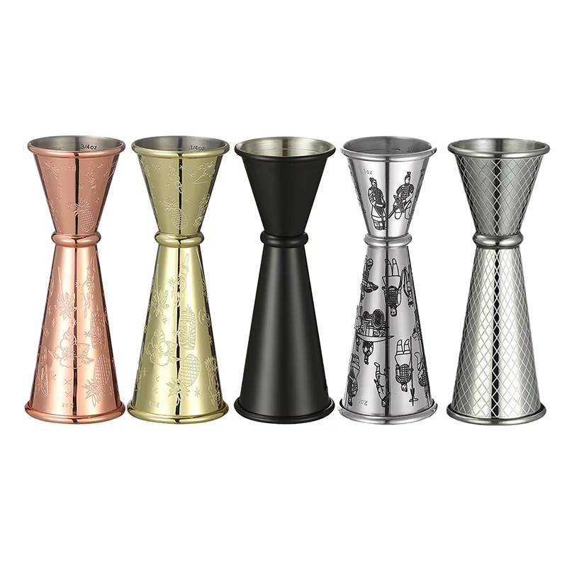 Bitters Bottle Set - Japanese-Style Double Cocktail Jigger, 4.75-Inches, 0.5-Ounce