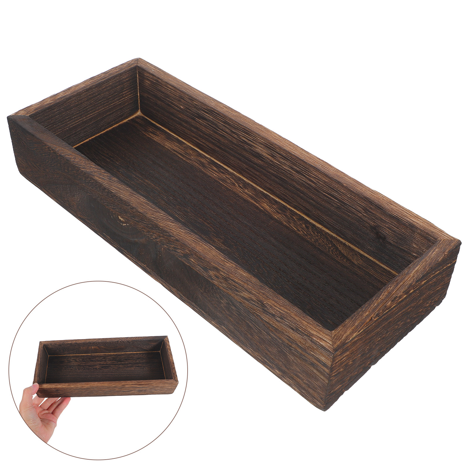 Home Bar And Counter - Wooden Tray for Candle Holder Mason