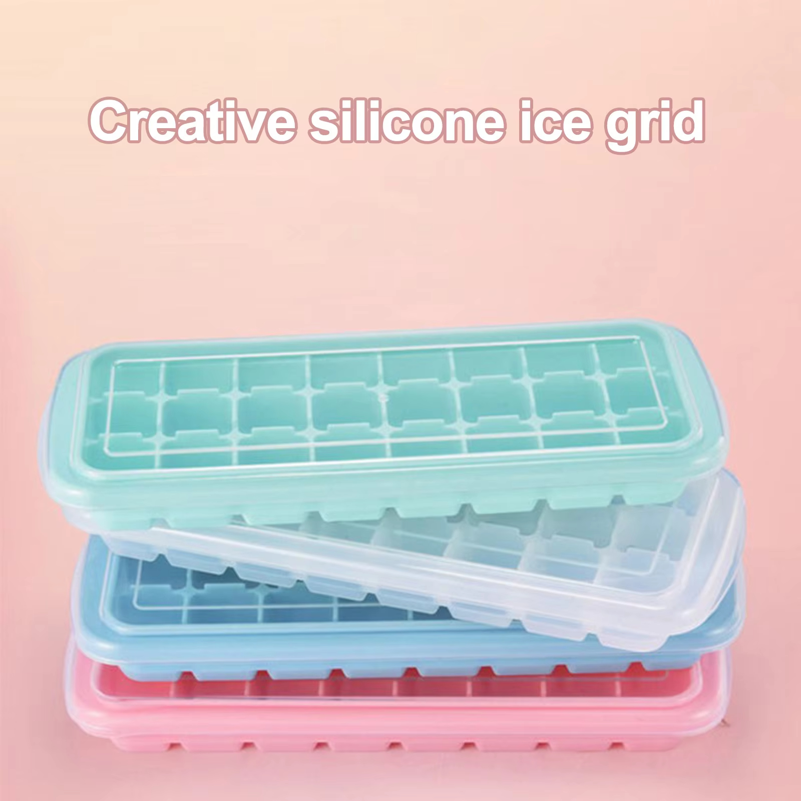Ice Mold Sphere - Silicone Ice Cubes Tray with Lid