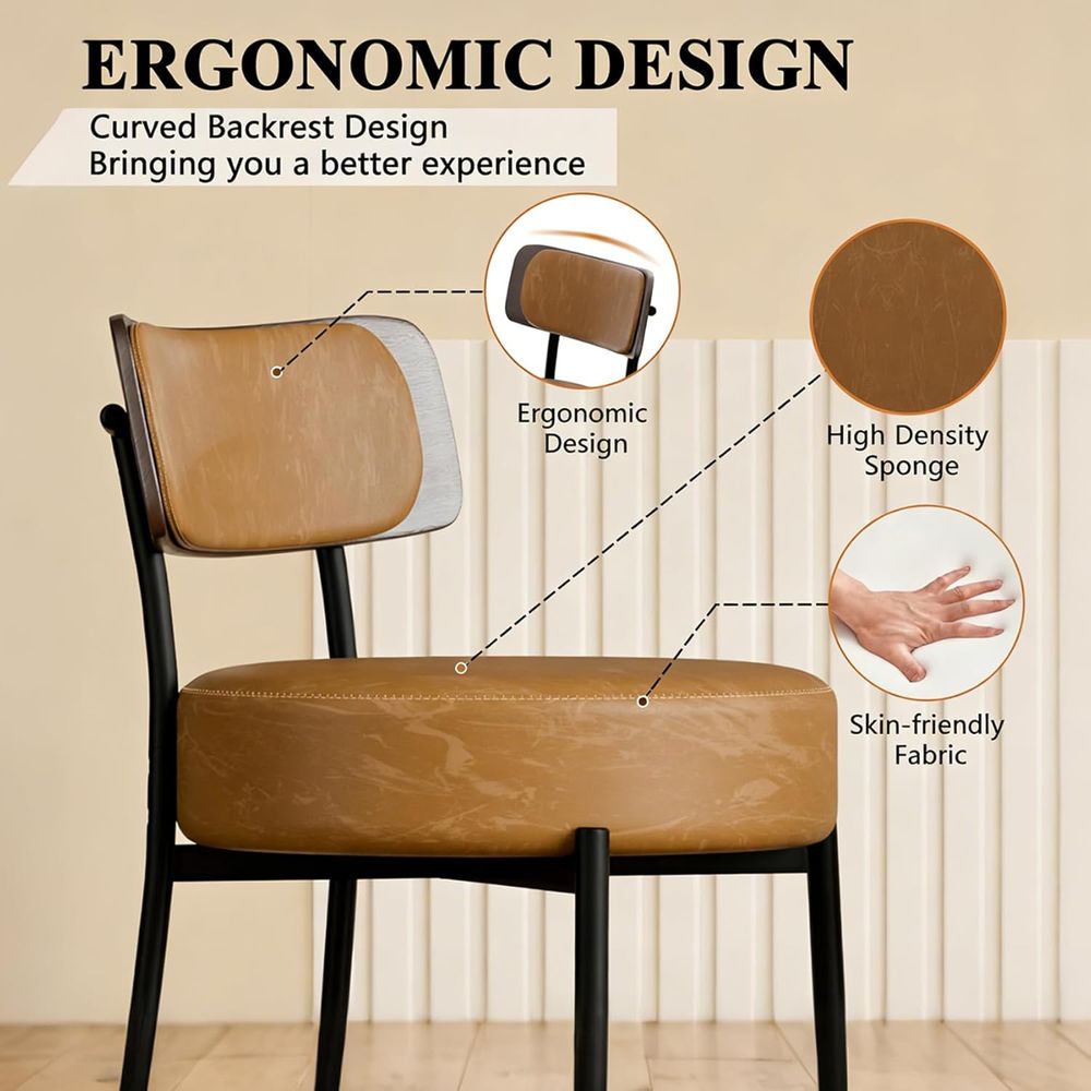 Brown Bar Stools Set o 3, Leat - Home Bar And Counter 리뷰 및 가격