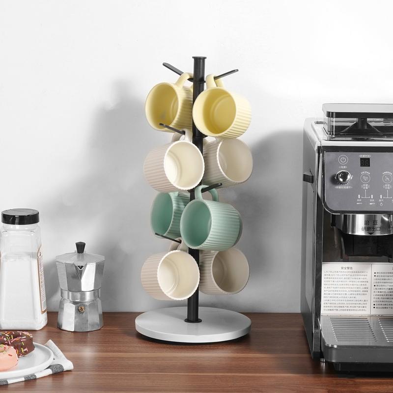 Mug Holder Tree with Marble Ba - Home Bar And Counter 리뷰 및 가격