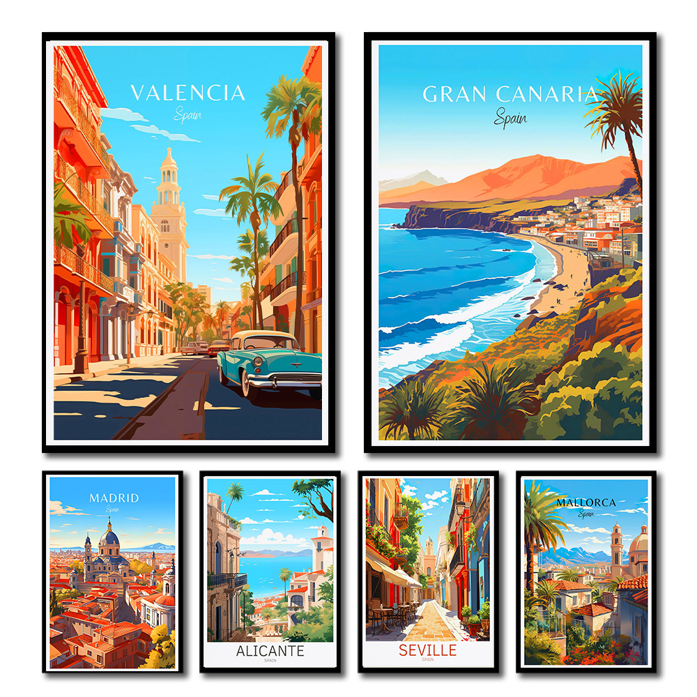 Spain Travel Poster Paris Gran - Home Barcelona 리뷰 및 가격