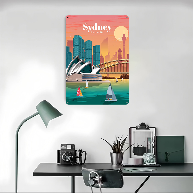 Sydney Poster Wall Art Retro V - Home Bar Sydney 리뷰 및 가격