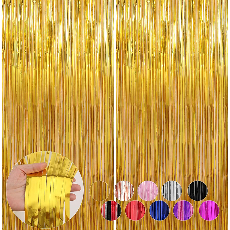 2M Glitter Gold Tinsel Fringe  - Home Bargains 리뷰 및 가격