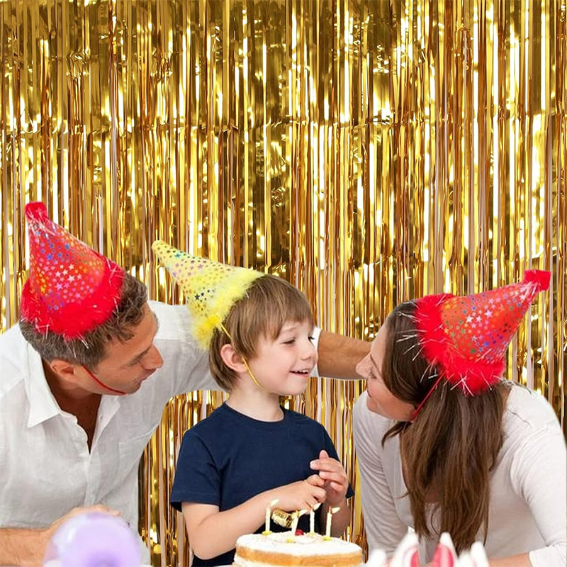 2M Glitter Gold Tinsel Fringe  - Home Bargains 리뷰 및 가격
