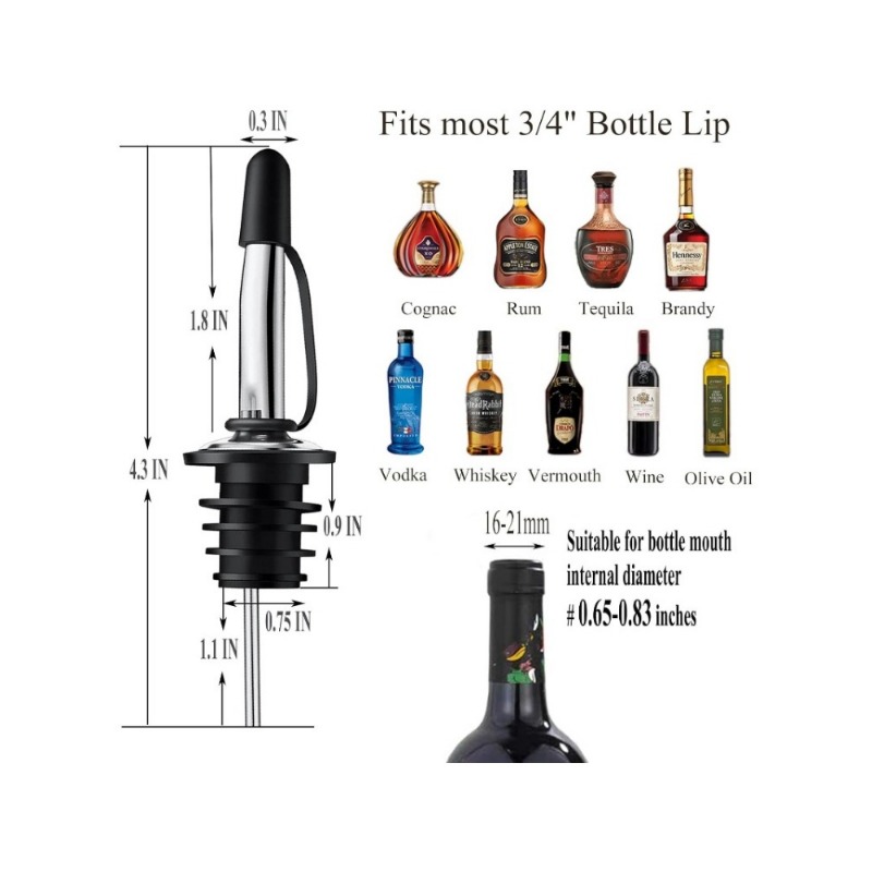 Liquor Pour Spout for Bottles, - Speed Pourer Cap 리뷰 및 가격