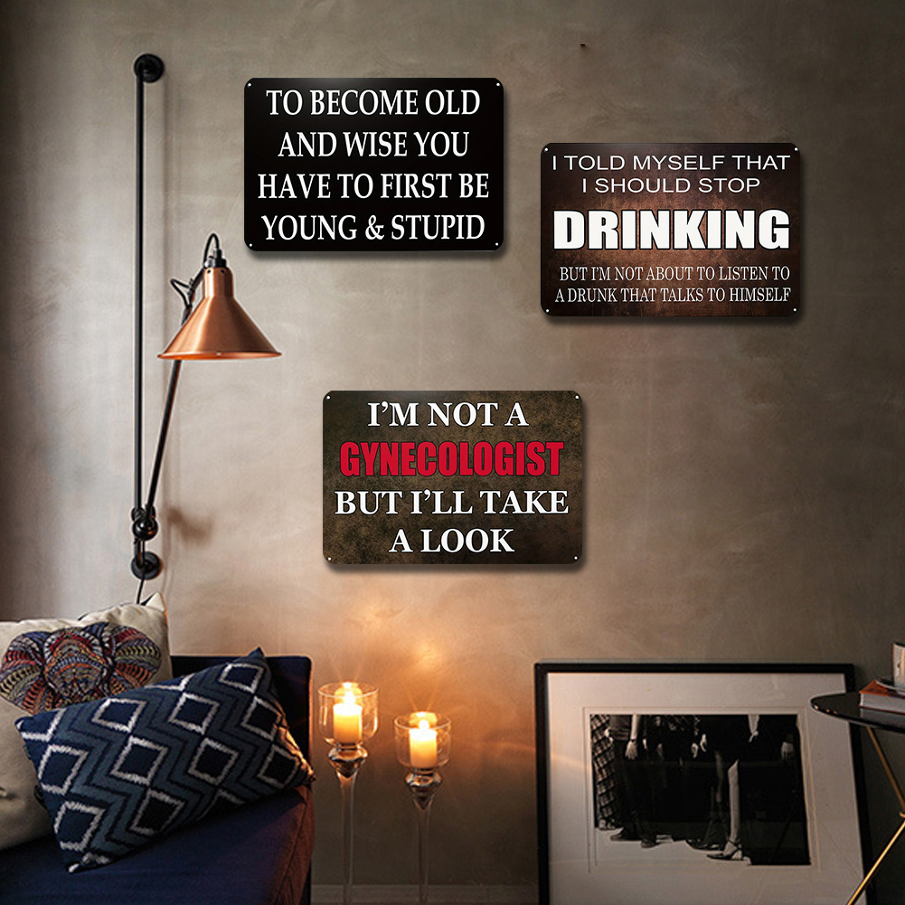 Stylish Iron Drawing Metal Sig - Home Bar And Coffee 리뷰 및 가격