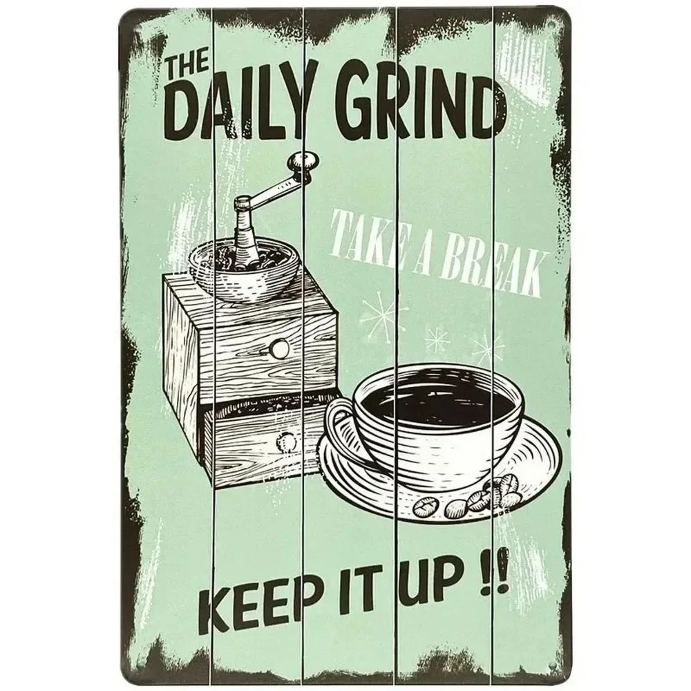 Plaque Metal Signs Drink Coffe - Home Bar And Coffee 리뷰 및 가격