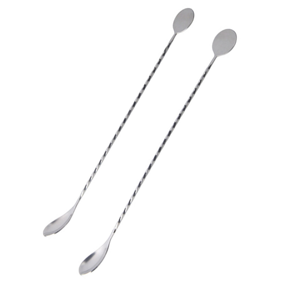 2Pcs Stainless Steel Cocktail  - Bar Spoon Twisted 리뷰 및 가격