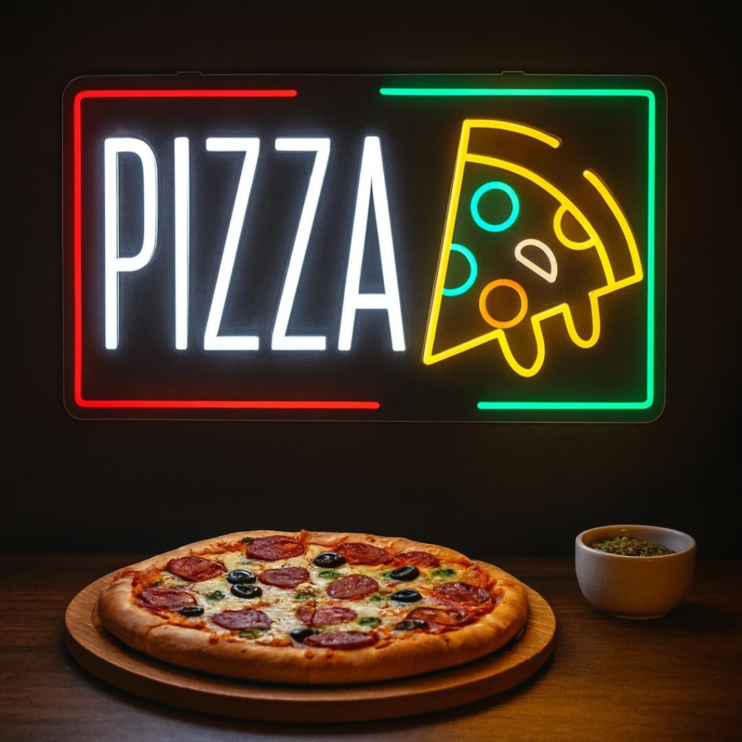 Pizza Neon Sign Business USB L - Home Bar And Restaurant 리뷰 및 가격