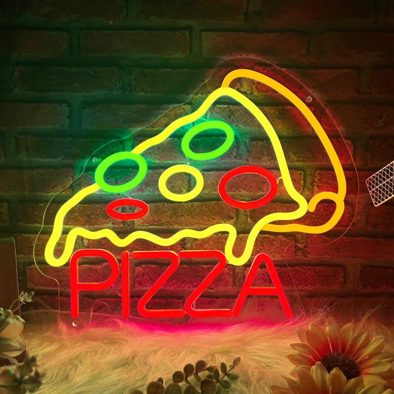 Pizza Neon Sign Business USB L - Home Bar And Restaurant 리뷰 및 가격