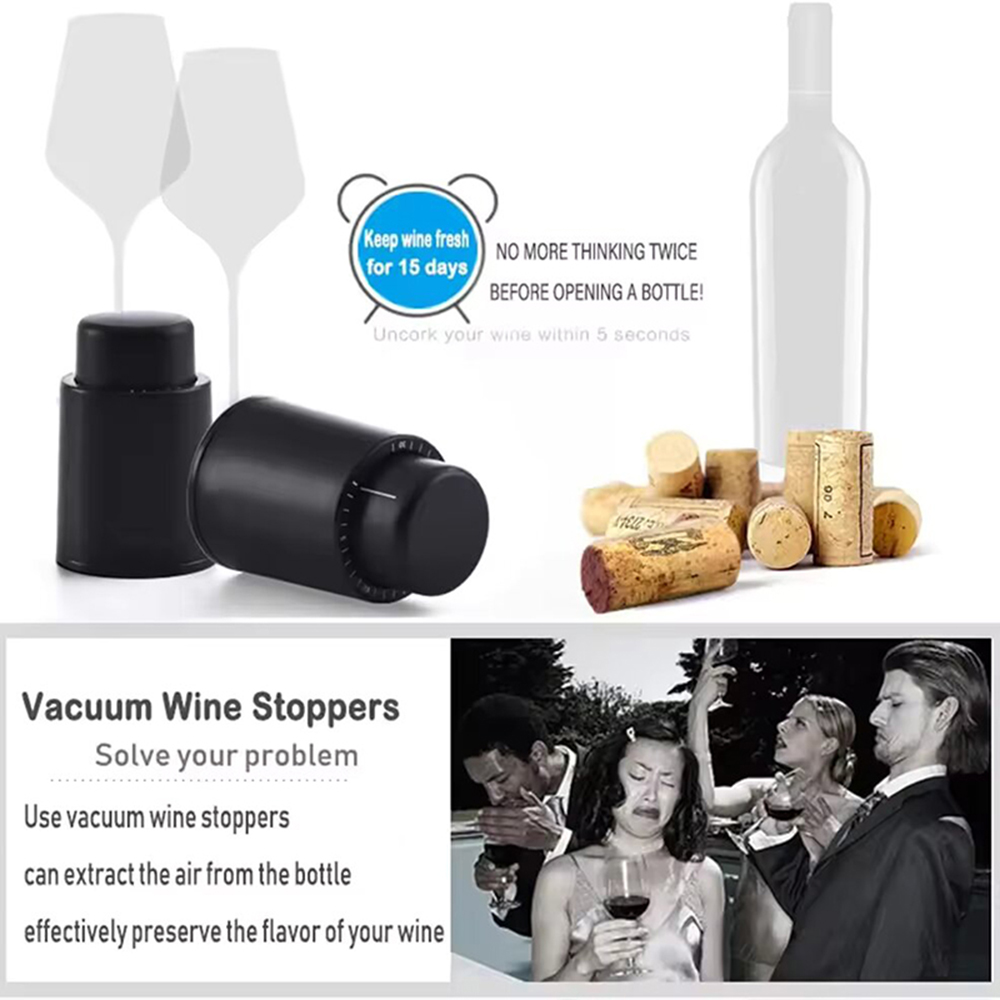 Black Vacuum-Sealed Wine Bottl - Wine Preservation Pump 리뷰 및 가격