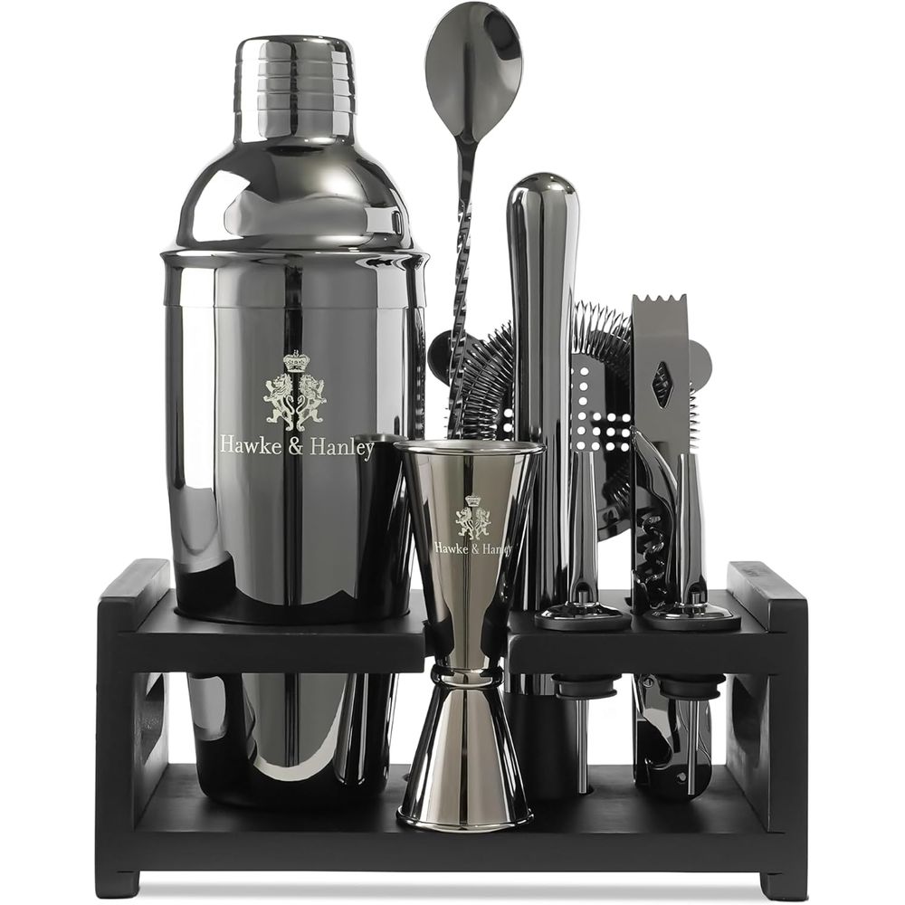 Cocktail Shaker Bar Set with i - Cocktail Recipe Book 리뷰 및 가격