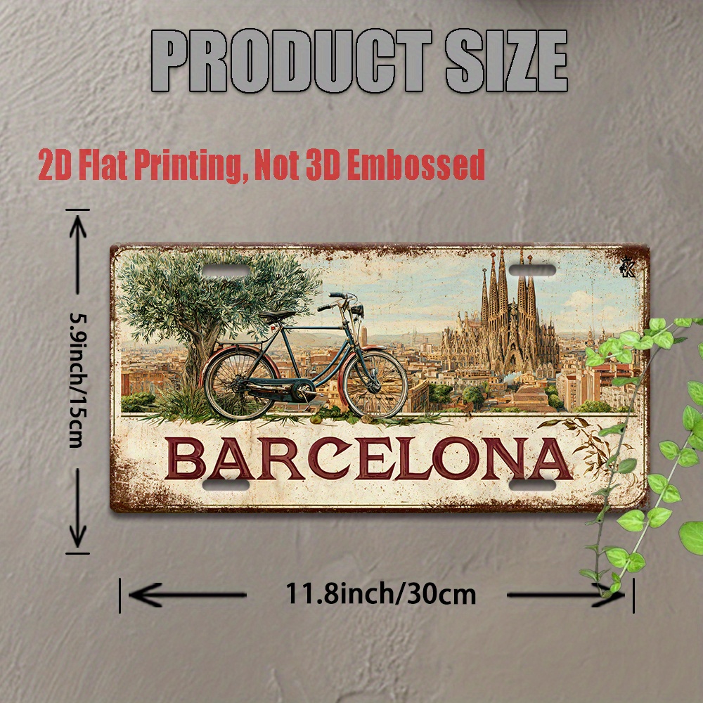 2D Flat, 1 Piece Vintage Metal - Home Barcelona 리뷰 및 가격