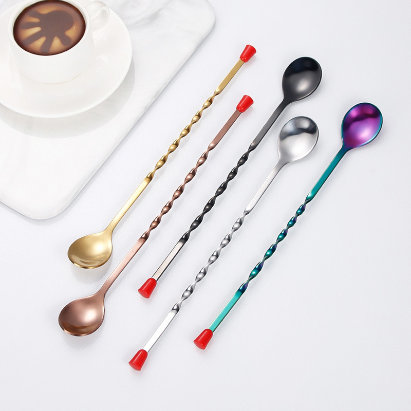 100Pcs/Lot Stainless Steel Twi - Bar Spoon Twisted 리뷰 및 가격