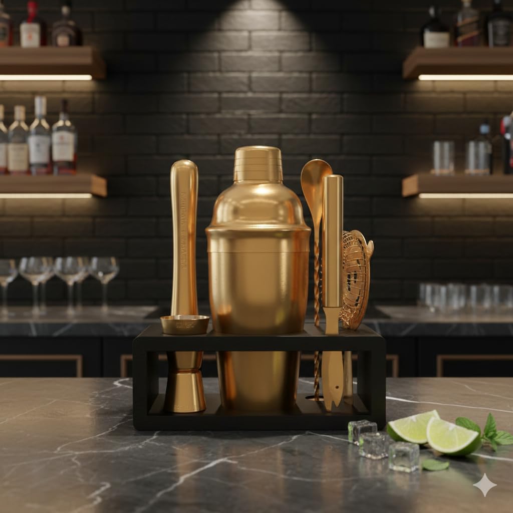 Antique Gold Cocktail Shaker S - Cocktail Recipe Book 리뷰 및 가격