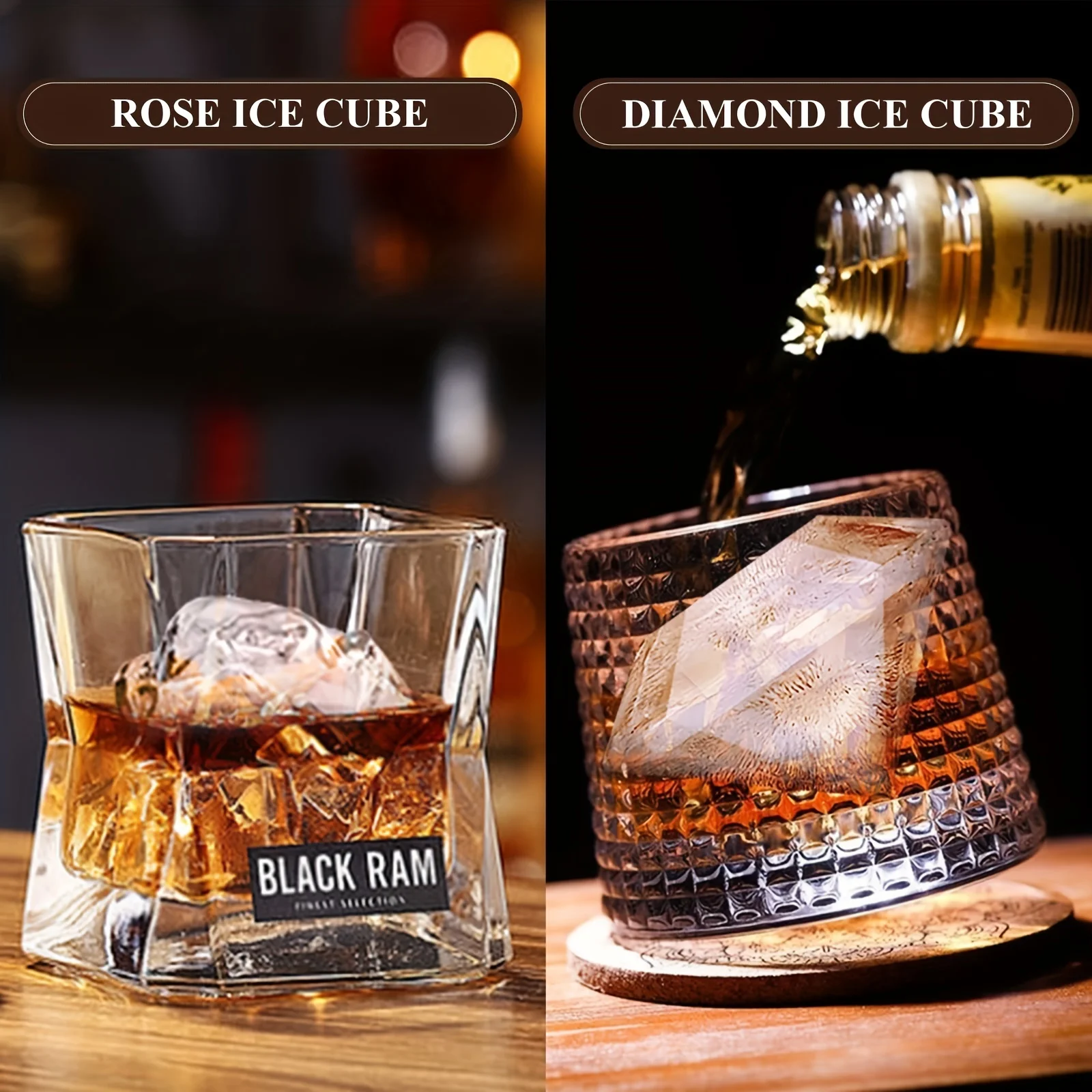 1pc 3D Rose Ice Cube Mold, Squ - Ice Mold Sphere 리뷰 및 가격