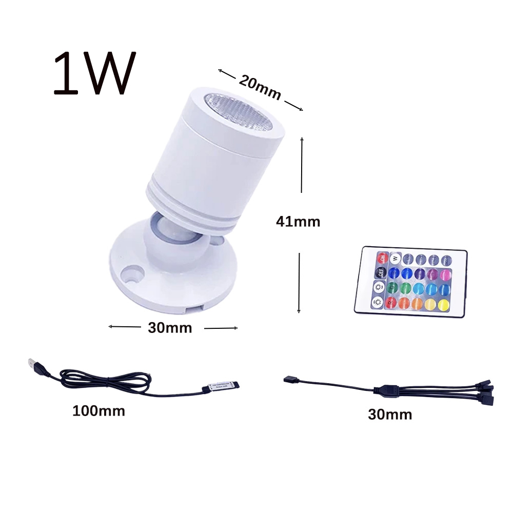USB 5V RGB Mini LED Spotlight  - Home Bar And Counter 리뷰 및 가격