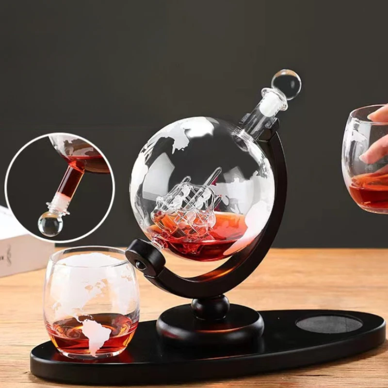 Globe Shaped Whiskey Decanter  - Bitters Bottle Set 리뷰 및 가격