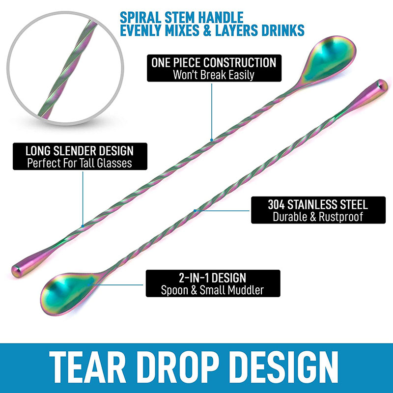 30cm/40cm/50cm Teardrop Cockta - Bar Spoon Twisted 리뷰 및 가격