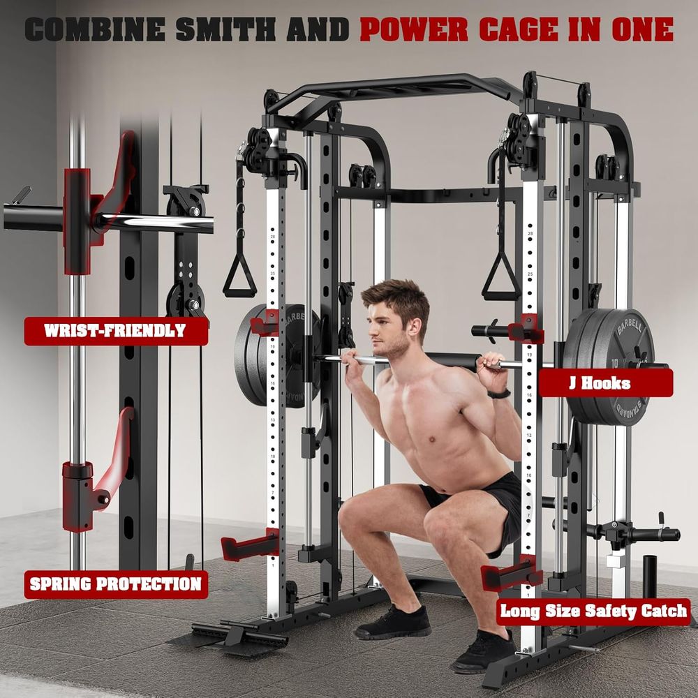 Versatile Power Cage with Adju - Home Bar And Gym 리뷰 및 가격