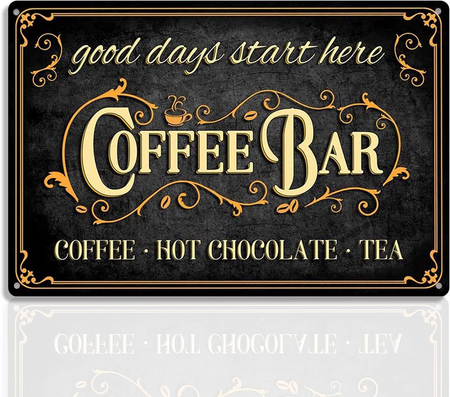 u1,Coffee Bar Sign Hot Chocola - Home Bar And Coffee 리뷰 및 가격