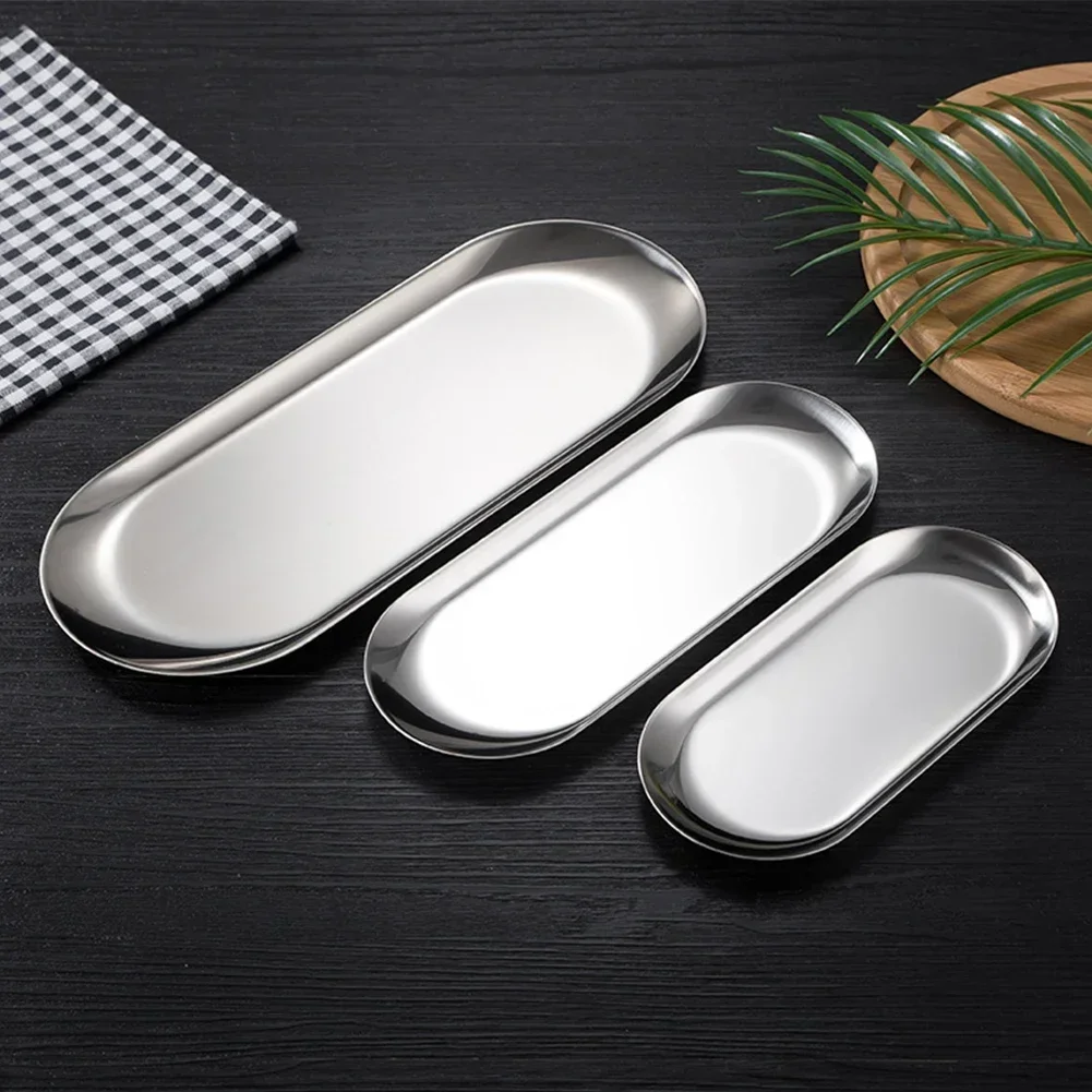 Stainless Steel Tray Oval Tray - Garnish Tray Set 리뷰 및 가격