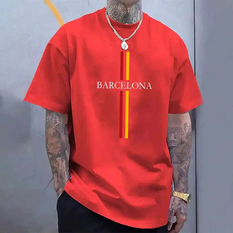 Barcelona Men's Cotton T-shirt - Home Barcelona 리뷰 및 가격
