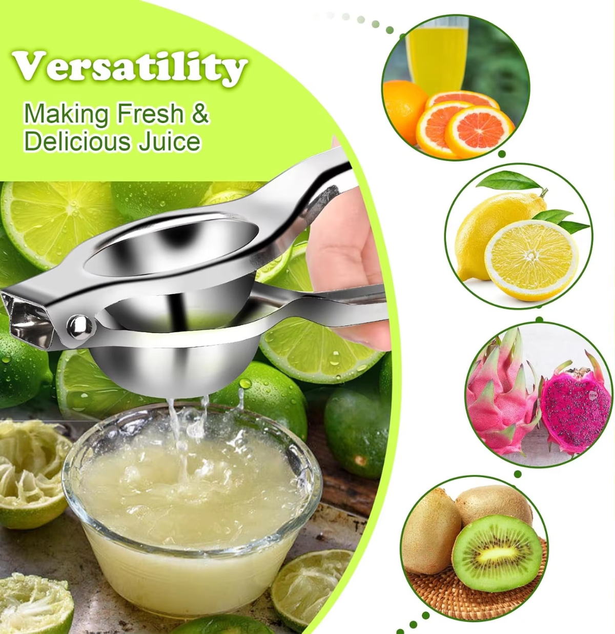 1/2/3pcs Stainless Steel Lemon - Citrus Juicer Bar 리뷰 및 가격