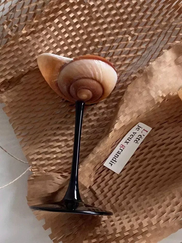 Natural Conch Wine Glass Bar a - Home Bar And Cabinet 리뷰 및 가격