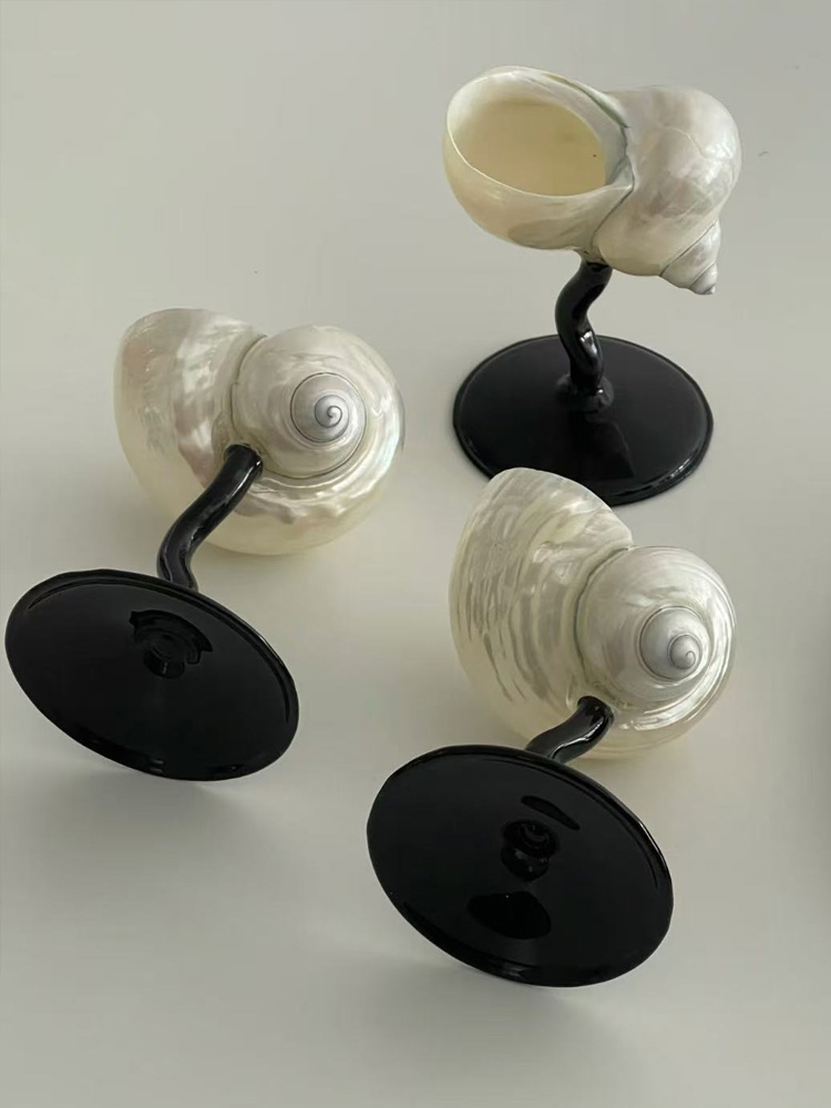 Natural Conch Wine Glass Bar a - Home Bar And Cabinet 리뷰 및 가격