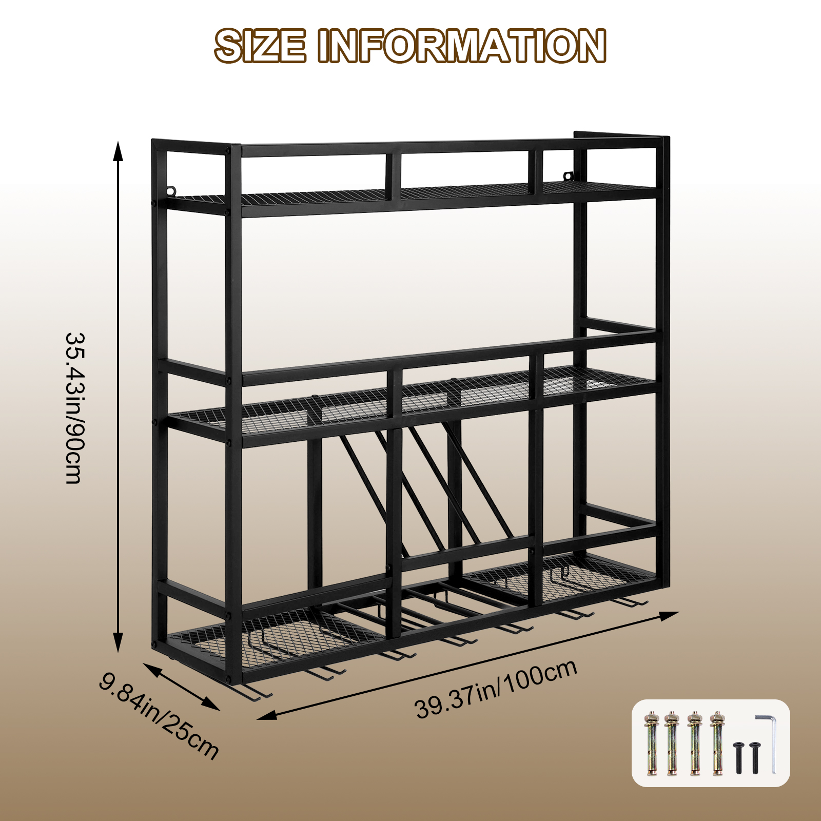 3 Tiers Floating Wine Bottle S - Home Bar Shelves 리뷰 및 가격