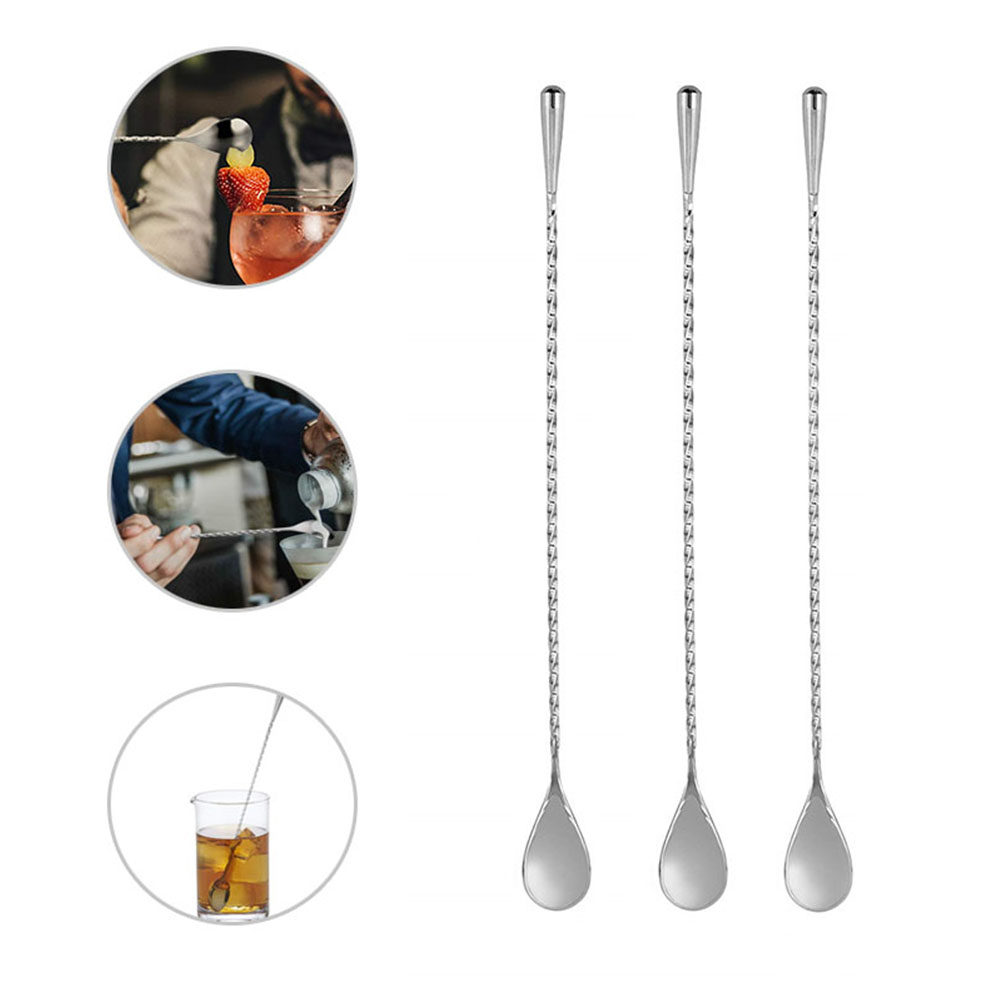 2Pcs Long Stainless Steel Cock - Bar Spoon Twisted 리뷰 및 가격