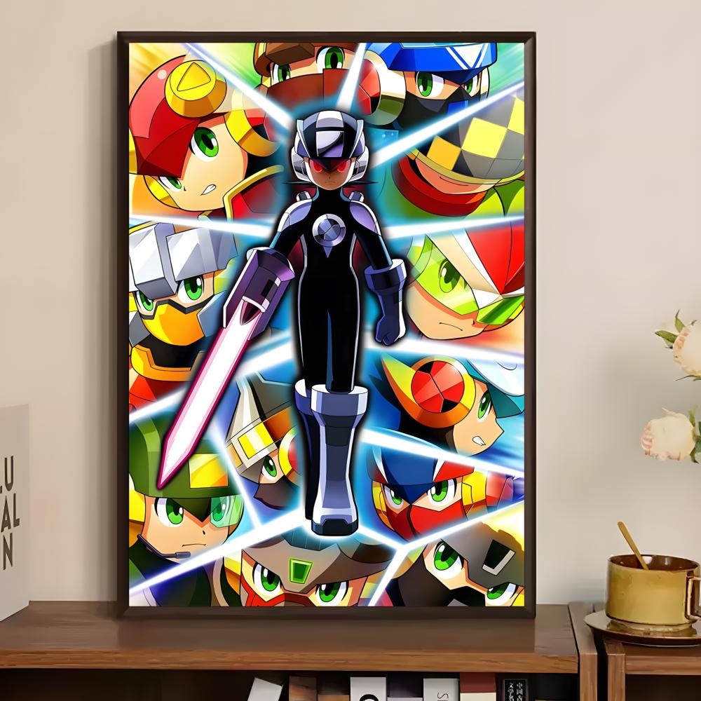 Classic Mega Man Poster Paper  - Home Bar And Theater 리뷰 및 가격