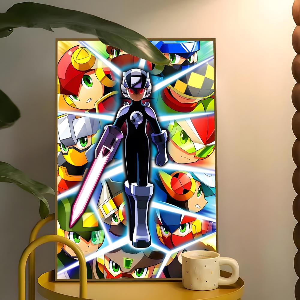 Classic Mega Man Poster Paper  - Home Bar And Theater 리뷰 및 가격