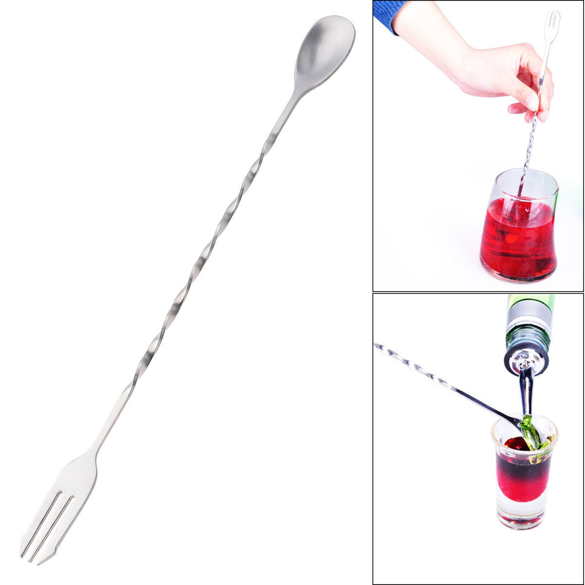 Professional 304 Stainless Ste - Bar Spoon Twisted 리뷰 및 가격