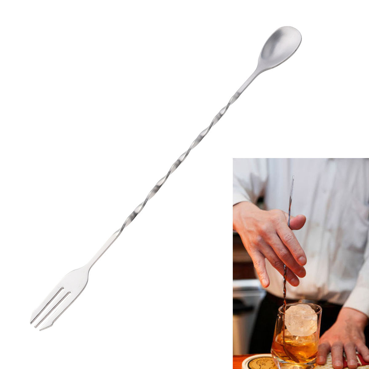 Professional 304 Stainless Ste - Bar Spoon Twisted 리뷰 및 가격