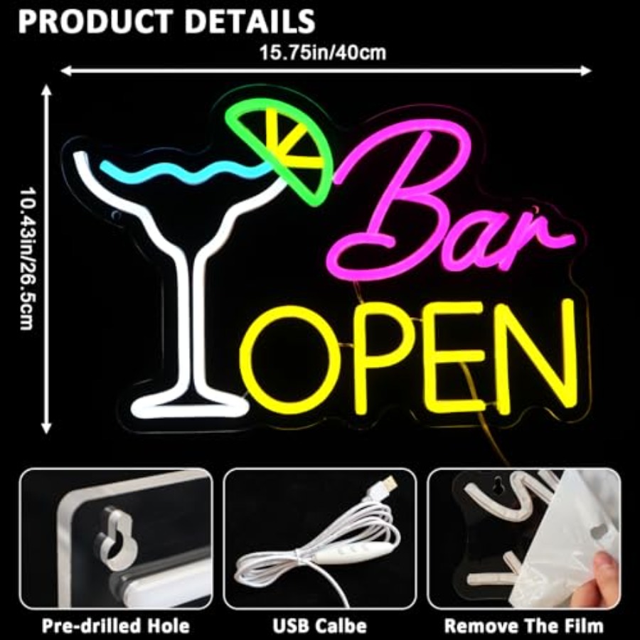 Sign for Business, Neon Open S - Home Bar And Coffee 리뷰 및 가격
