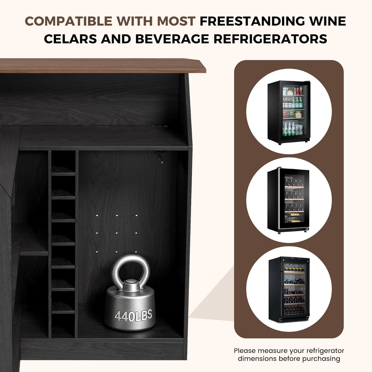 L Shaped Home Bar Unit With Fr - Home Bar And Fridge 리뷰 및 가격