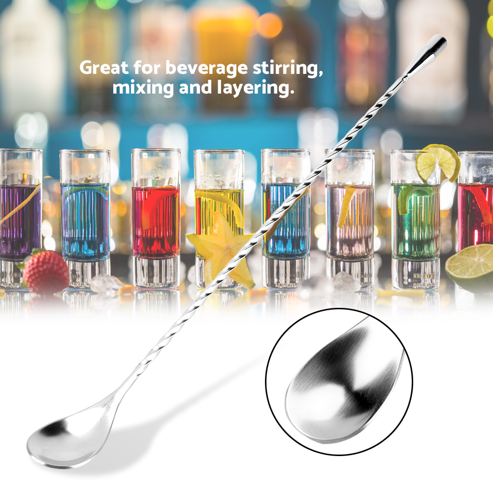 Stainless Steel Bar Wine Cockt - Bar Spoon Twisted 리뷰 및 가격