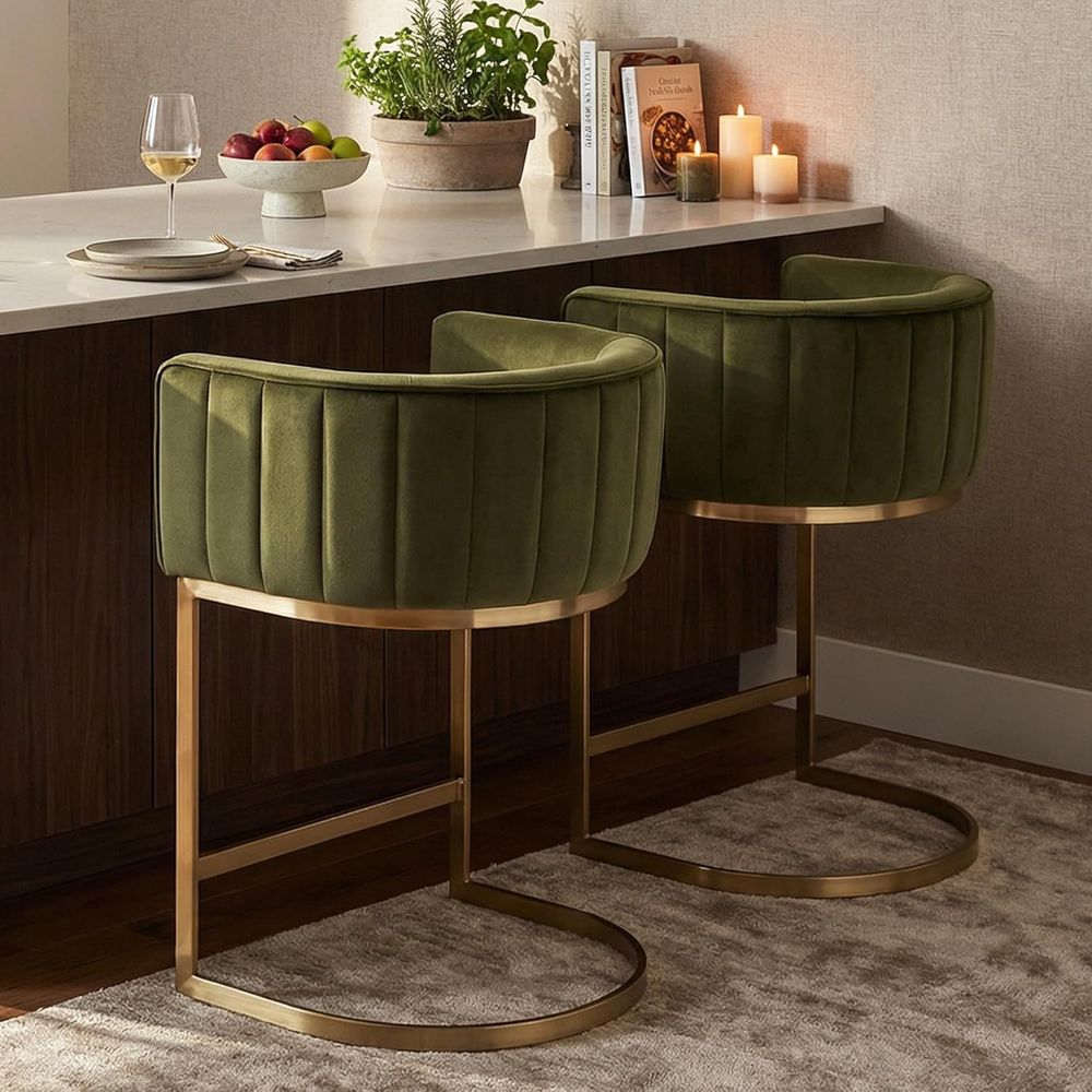 24 Velvet Upholstered Counter  - Home Bar And Counter 리뷰 및 가격