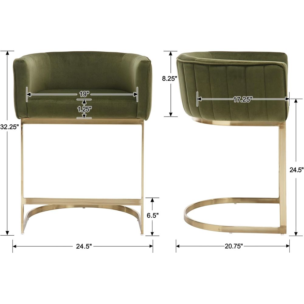 24 Velvet Upholstered Counter  - Home Bar And Counter 리뷰 및 가격