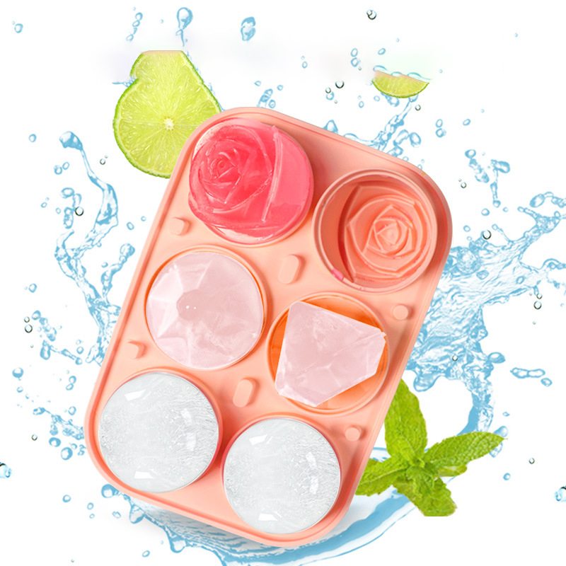 3D Rose Diamond Round Ice Cube - Ice Mold Sphere 리뷰 및 가격