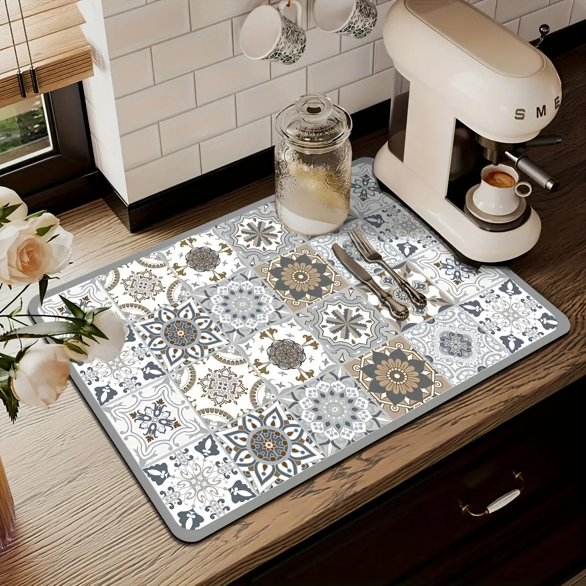 1pcs Kitchen Countertop Mat Vi - Bar Mat Rubber 리뷰 및 가격