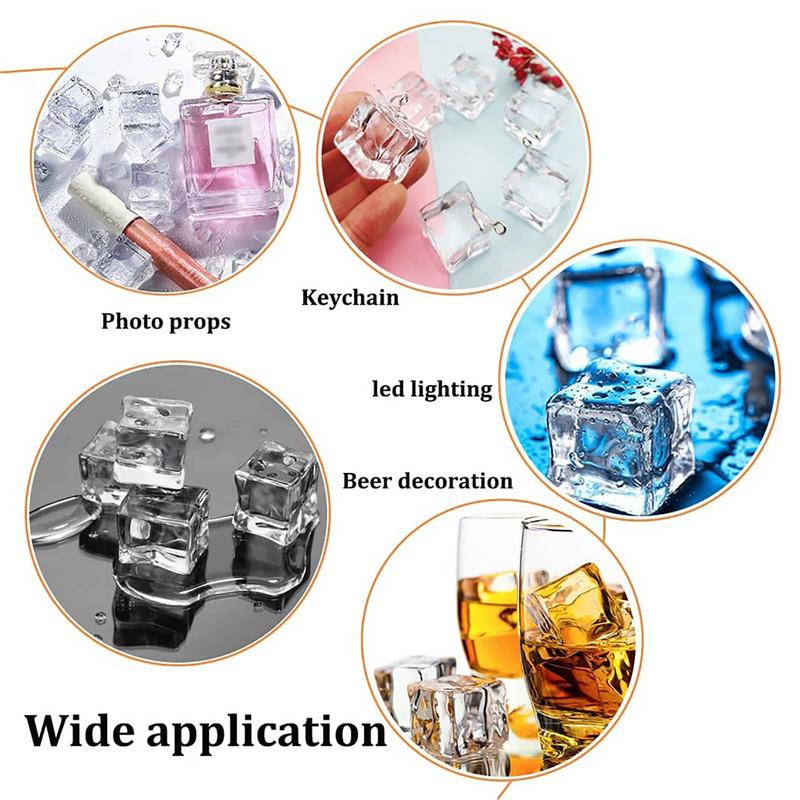 50PCS 3D Acrylic Fake Ice Cube - Ice Mold Sphere 리뷰 및 가격