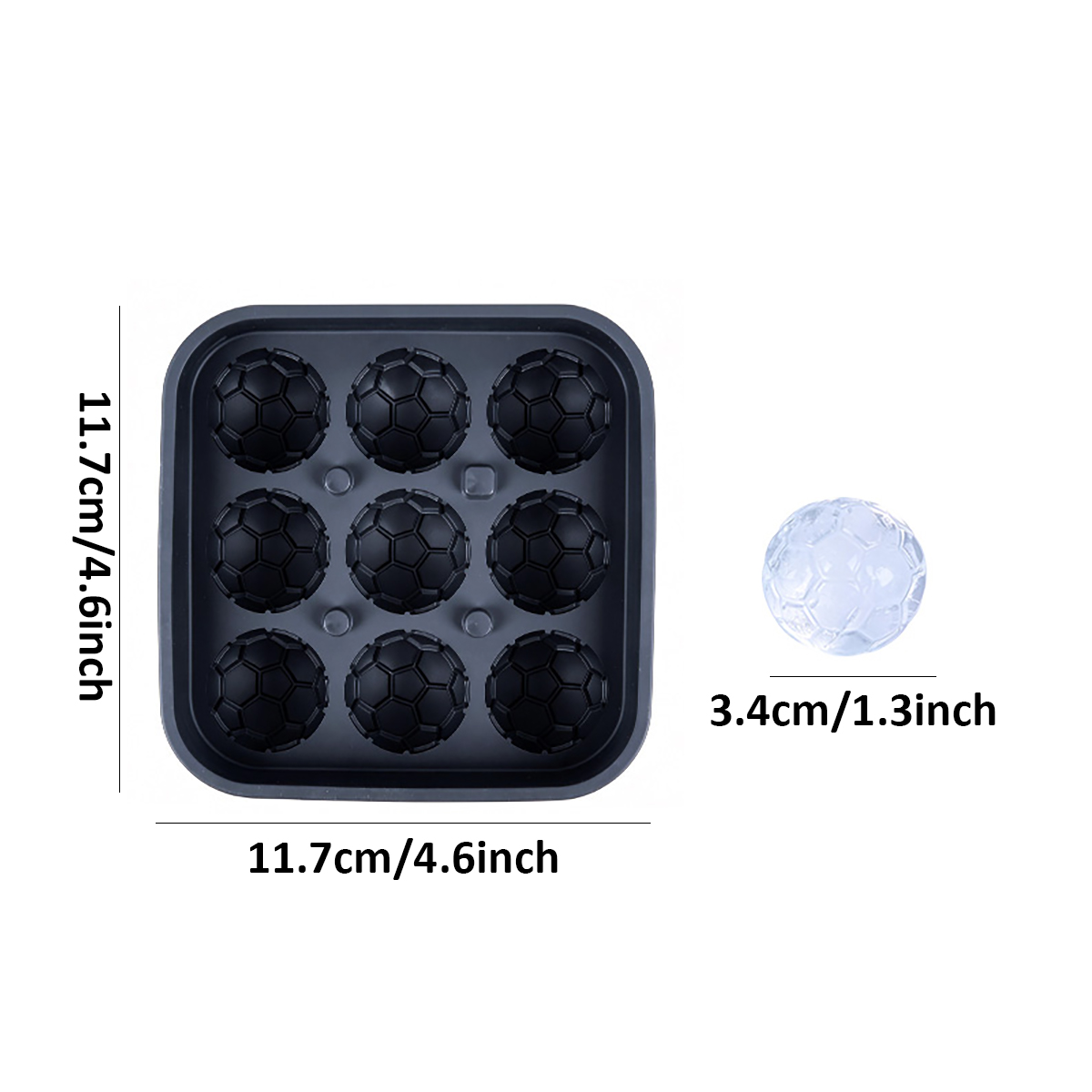 1Pcs Football-Themed Silicone  - Ice Mold Sphere 리뷰 및 가격