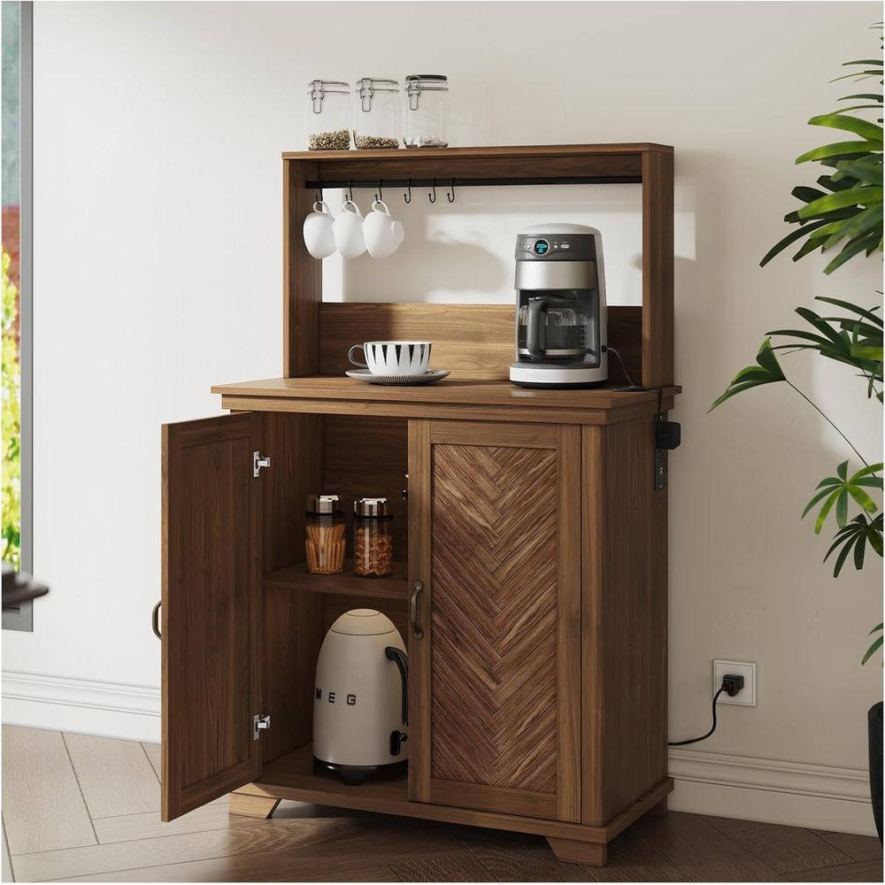 Coffee Bar Cabinet with Storag - Home Bar And Cabinet 리뷰 및 가격