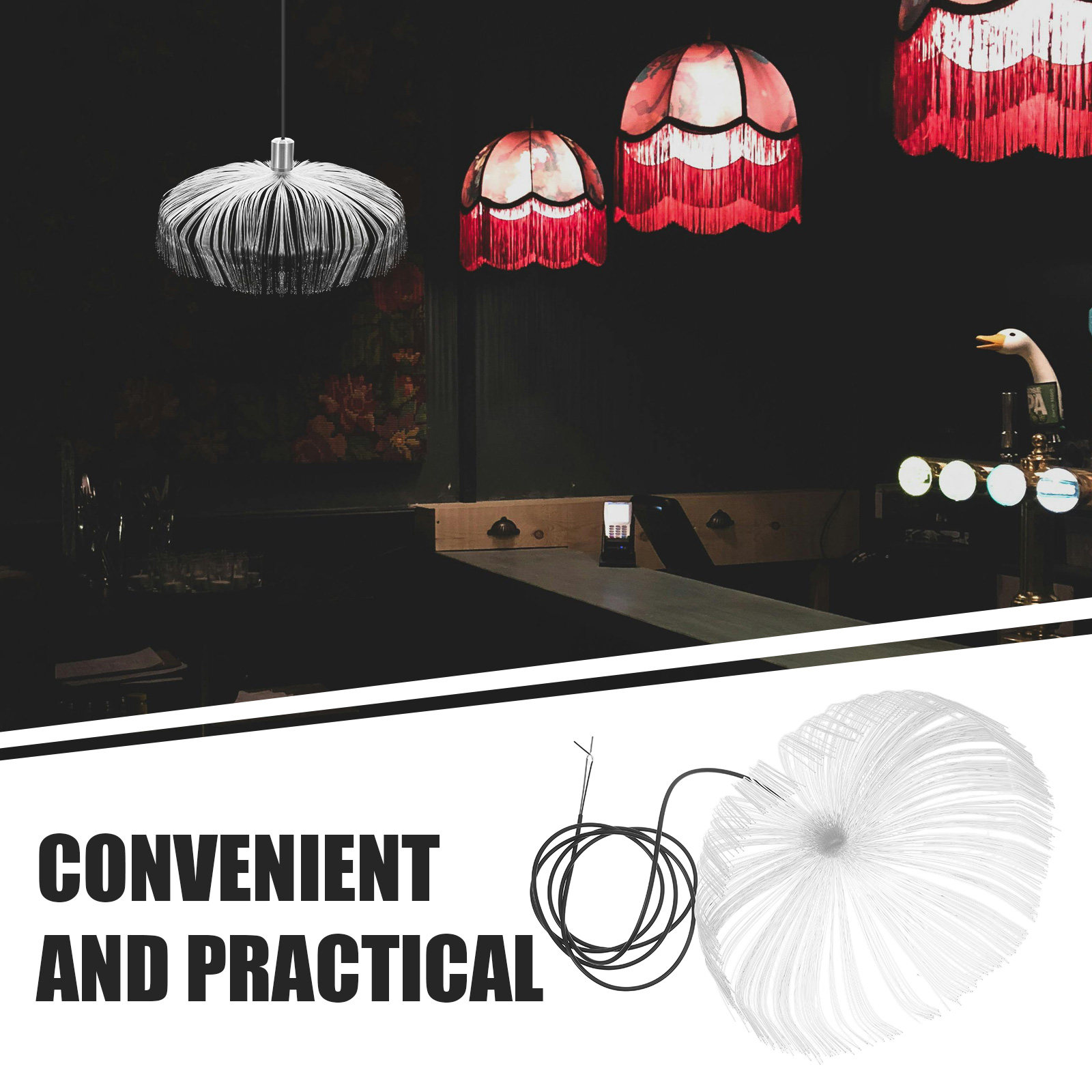 LED Fiber Optic Jellyfish Ceil - Home Bar And Theater 리뷰 및 가격