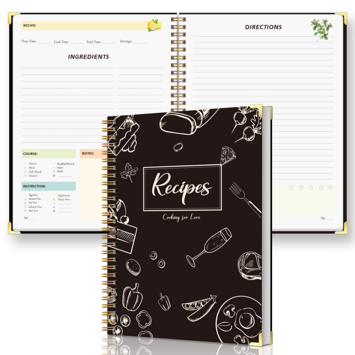 Recipe Journal Notebook with S - Cocktail Recipe Book 리뷰 및 가격