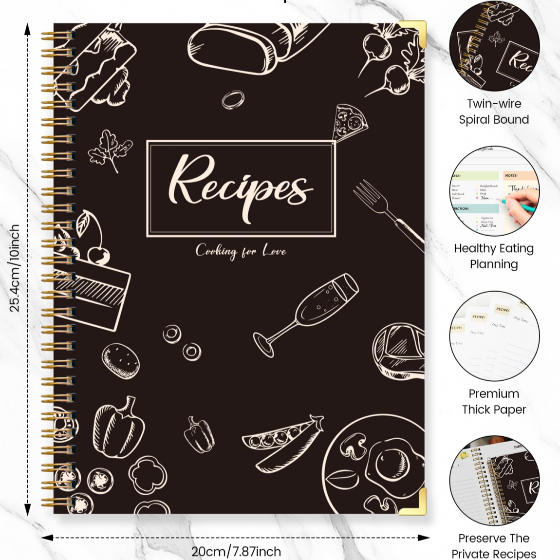 Recipe Journal Notebook with S - Cocktail Recipe Book 리뷰 및 가격